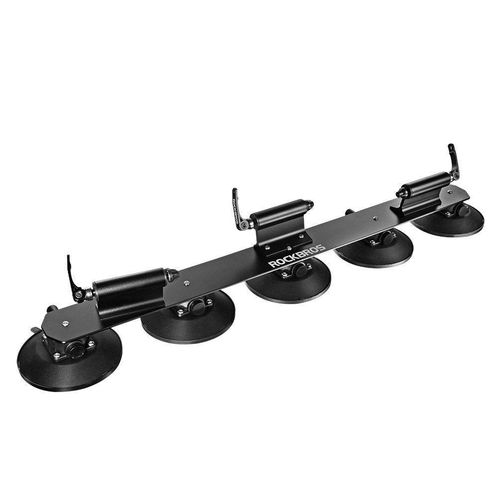 ROCKBROS Fahrradträger mit Saugnäpfe, Fahrrad Dachgepäckträger, für 3 Fahrräder, Schwarz
