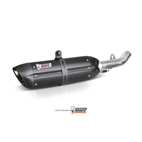 MIVV genehmigte Slip-On Auspuffanlage SOUND schwarz für TRIUMPH TIGER 800