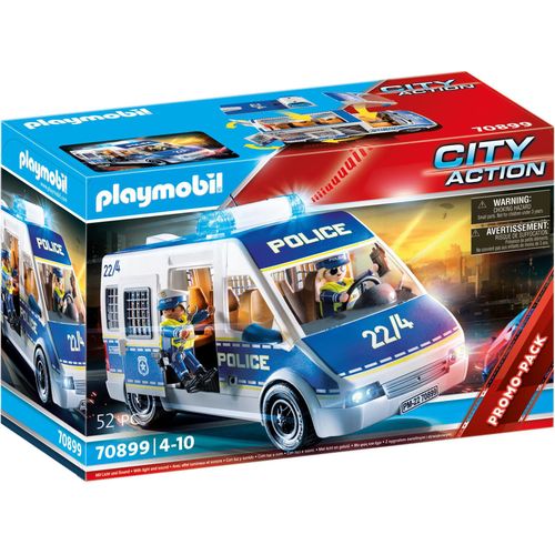 PLAYMOBIL City Action 70899 Polizei-Mannschaftswagen mit Licht und Sound