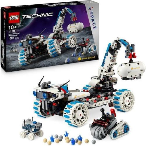 LEGO Technic Lunar Outpost Mondfahrzeug 42211, Bauset, 10+ Jahre, Mondrover, Realistische Federung