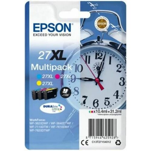 Original Tintenpatrone Epson 27XL Magenta Gelb Türkis Dreifarbig Zyanblau/Magenta/Gelb