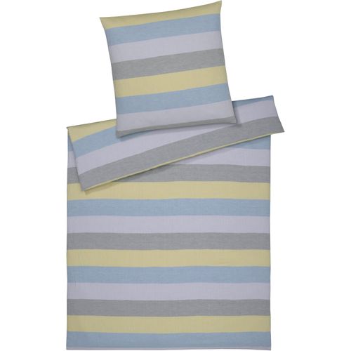 Bettwäsche ELEGANTE "Glee", gelb (sonne), B/L: 155cm x 220cm, 1 Stk., 1 Stk., Halbleinen, B/L: 80cm x 80cm, 2 Stk., Halbleinen, Obermaterial: 50% Baumwolle, 50% Leinen, Bettwäsche, Bettwäsche, angenehmes Hautgefühl