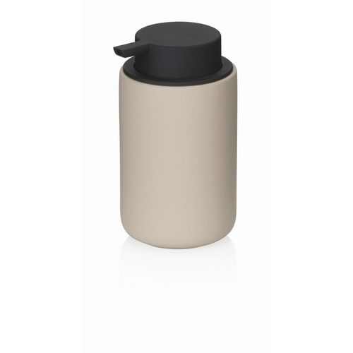 Kela Seifenspender Sana, Beige, Keramik, 14.5 cm, Badaccessoires, Waschplatzzubehör, Seifenspender