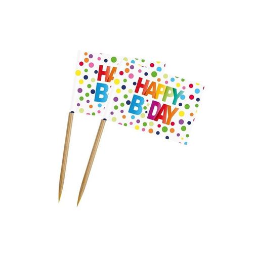 Folat BV - Party Picks Happy Birthday 50 pcs.