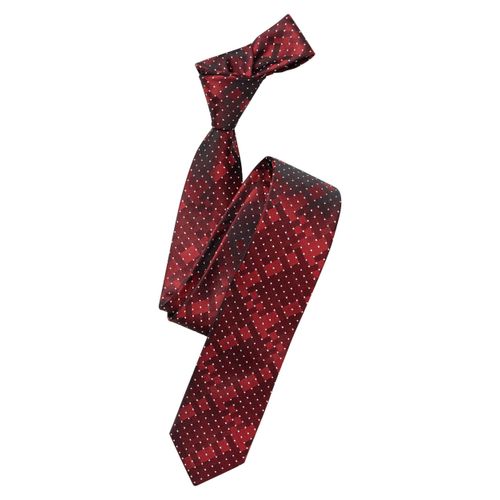 Krawatte VENTI "VENTI Krawatte Print", Herren, rot, 100% Seide, Krawatten