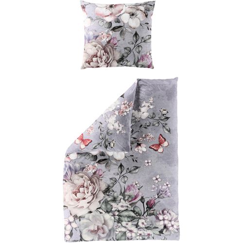 Bettwäsche BIERBAUM "5286", lila (viola), B/L: 135cm x 200cm, 1 Stk., 1 Stk., Mako-Satin, B/L: 80cm x 80cm, 2 Stk., Mako-Satin, Obermaterial: 100% Baumwolle, Bettwäsche, Bettwäsche, Mako-Satin, 100 % Baumwolle, pflegeleicht