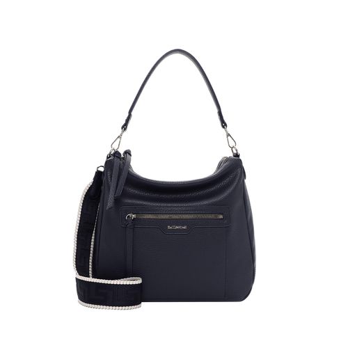 Beuteltasche EMILY & NOAH "Beutel E&N Josepha", Damen, Gr. B/H/T: 29cm x 27cm x 11cm 0, blau (blau 500), PVC, Taschen Beuteltasche