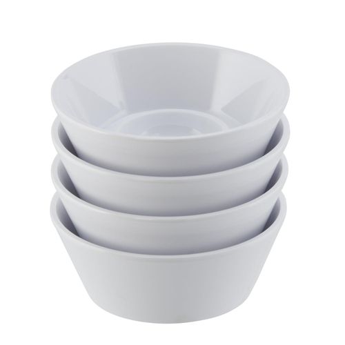 Eierbecher APS, weiß, H:3cm Ø:8cm, Kunststoff, Eierbecher, Eierbecher-Set aus Melamin für Frühstück & Brunch