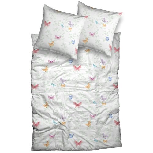Bettwäsche CASATEX "Alara", multicolor, B/L: 135cm x 200cm, 1 Stk., 1 Stk., Satin, B/L: 80cm x 80cm, 2 tlg., Satin, Bezug: 100% Baumwolle, Bettwäsche, Bettwäsche, zauberhaft und frühlingsfrisch