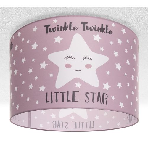 PACO HOME Deckenleuchte "Aleyna 105", weiß (rosa), 1, Ø 45,5cm H: 29,5cm, Leuchten, Kinderlampe Deckenlampe LED Kinderzimmer Sternen Motiv E27, Kinderlampe
