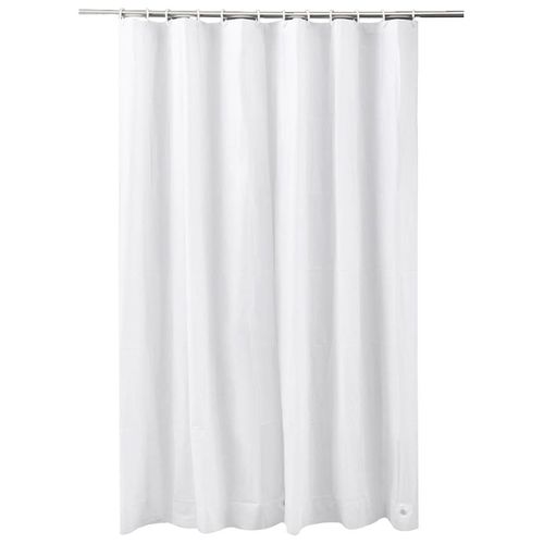 Duschvorhang ADOB, weiß, B:180cm H:200cm, Polyethylen-Vinylacetat (PEVA), Duschvorhänge, Höhe 200 cm