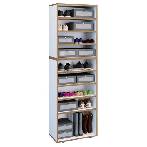 Schuhregal VCM "Holz Regal Schuhschrank Schuhregal Salia B60", weiß, Regale, Schuhregal