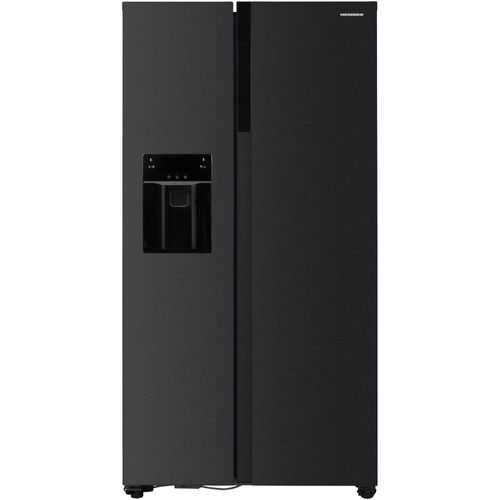Heinner HSBS-HM513NFIMDXE++ Side-by-Side Kühlschrank 513L, No Frost, Wasser & Eisdispenser, Edelstahl anthrazit