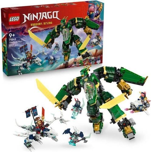 LEGO Ninjago Lloyd's Roboter-Flugzeug, Bauset 71845, Ab 9+ Jahren, Transformierbarer Roboter in Jet, Mit Drache und 5 Minifiguren