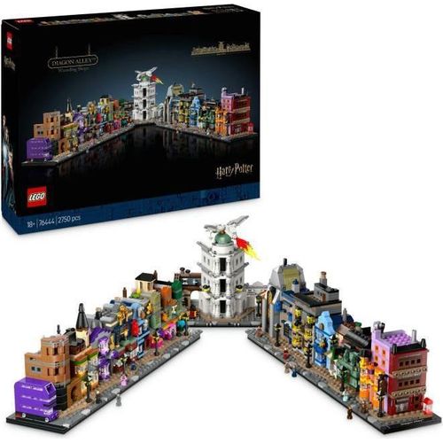 LEGO Harry Potter Die Winkelgasse Zauberläden 76444 , Set für Erwachsene, Detaillierte Miniaturversion, Harry Potter Universum