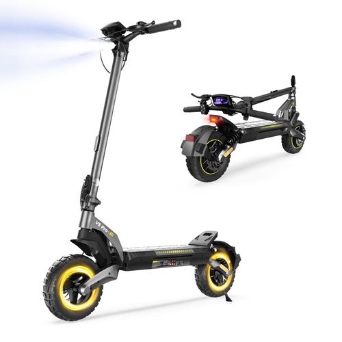 E-Scooter V5 Pro Elektroroller mit ABE-, 48 V, 12,5 Ah 10-Zoll-Offroad-Schlauchlosreifen, Reichweite 50–60 km
