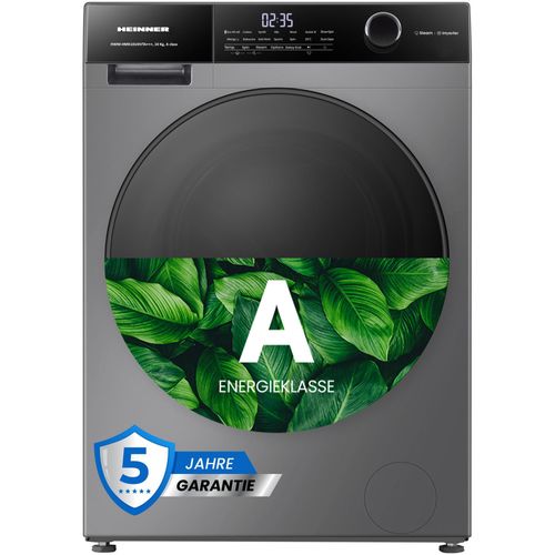 Heinner HWM-HMK1014IVTA Waschmaschine 10 kg, 1400 U/min, Allergiedampf, Anthrazit, A