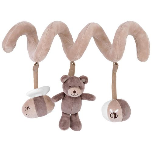 Patinio Babyschalenmobile Honey, Braun, Creme, Beige, Textil, Füllung: Polyester, 17 cm, unisex, EN 71, Geräuscheffekte, Rassel, abnehmbaren Hängefiguren, Baby on Tour, Babyschalen, Babyschalenzubehör
