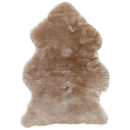 Linea Natura Schaffell Sidney, Schlamm, Fell, Tierform, 60x90 cm, Bsci, Oeko-Tex® Standard 100, pflegeleicht, Teppiche & Böden, Teppiche, Fellteppiche