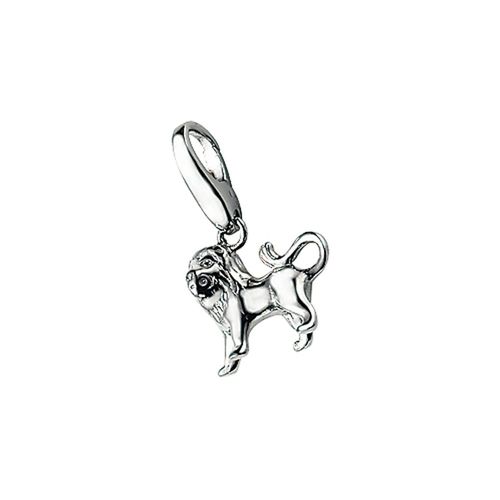 Charm Sternzeichen "Charm Sternzeichen Löwe, Silber 925", silber, GIORGIO MARTELLO MILANO, Charms, Damen, Silber 925 (Sterlingsilber), Charm Sternzeichen