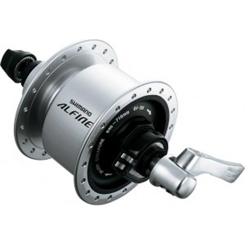 SHIMANO Nabendynamo ALFINE DH-S501 Nabendynamo - 6 Volt 3 Watt 36 Loch, Silbe....