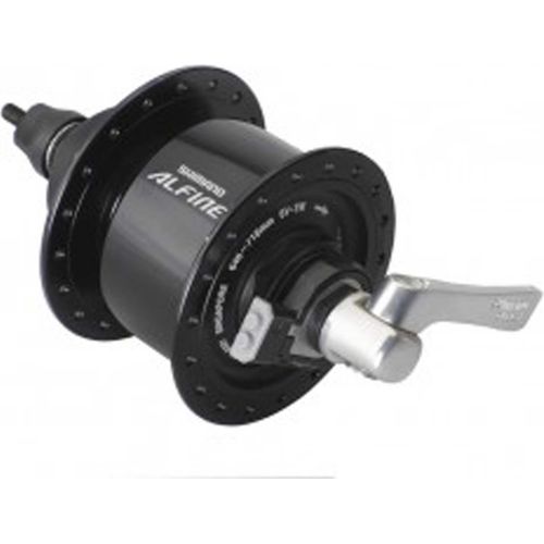 SHIMANO EDHS501ALG Alfine Vorderrad-Nabendynamo Alfine DH-S501, Centerlock, 3 Watt, 100 mm, 36 Loch, schwarz