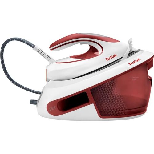 Tefal Express Anti-Calc SV8030 2800W 1,8L Durilium Bgelsohle Rot, White Dampfbgelstation - Bgelcenter (2800 W, 6,2 bar, 1,8 L, 410 g/min, 120 g/min, Durilium Bgelsohle)