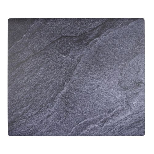 Herd-Abdeckplatte WENKO "Modell Schiefer", schwarz, B:52cm L:60cm, Kunststoff, Herdabdeckplatten, Herd-Abdeckplatte, Schutzmatte, Abdeckmatte für Kochfelder, Induktionsschutzmatte