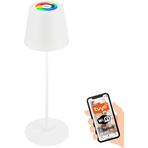 BRILONER LEUCHTEN Tischleuchte "Coloris Akku Tischleuchte", weiß (weiß, neutral), Leuchten, Tischleuchte