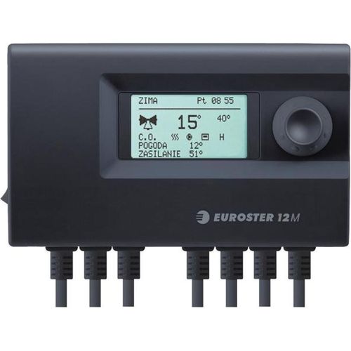 Euroster 12M Mischerregelung – witterungsgeführt mit Außentemperaturfühler und Wochenprogramm, 230V