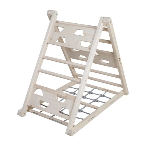 Roba 440130NU Kletterdreieck natur unbehandelt – Motorik & Lernen natur unbehandelt 635x975x850 mm
