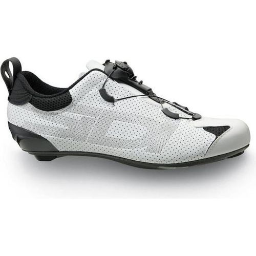 Sidi ROAD Tri-Sixty white 46.5 Weiß - Triathlon-Rennradschuh mit maximaler Kr....