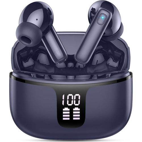 In-Ear-Kopfhörer Bluetooth 5.3 mit HD Mic Stereo HiFi,40H Sport Kopfhörer LED Display, Kabellose Kopfhörer USB-C IP7 Wasserdicht USB-C für Android/iOS