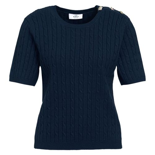 Damen Strickpullover mit Zopfmuster