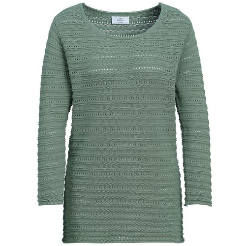 Damen Strickpullover mit Ajourmuster