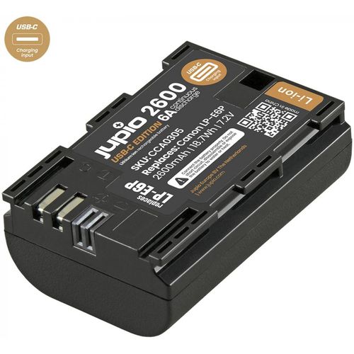 Jupio LP-E6P *ULTRA C* (USB-C input) 2600mAh