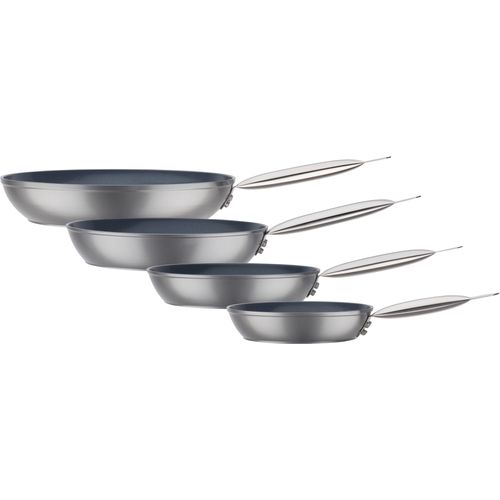 Pfannen-Set GSW "Gastro Quick", grau, Pfannen, Pfannen-Set, Gastro Pfannen-Set aus Aluminium mit Antihaft-Versiegelung
