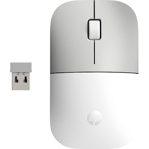 HP Maus "Z3700", weiß (altweiß), B:6cm H:2,53cm T:10,1cm, Computer-Mäuse