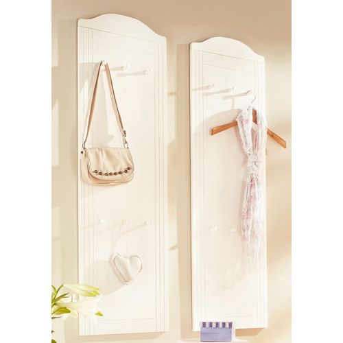 Garderobenpaneel OTTO HOME "Finca", weiß, Garderobenpaneele, Garderobenpaneel, im 2er-Set