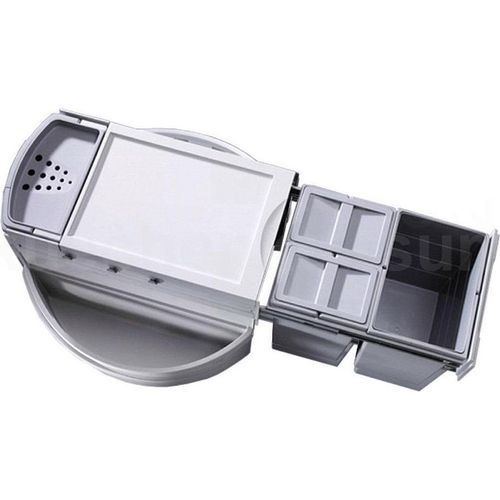 Hailo Eckabfallsammler 3646132 3-fach Mülltrennung 18 + 2x 8,5 Liter