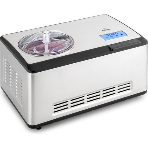 Klarstein Eismaschine, Softeismaschine für Joghurt, Softeis & Frozen Yogurt, Ice Cream Maker mit WiFi/App-Funktion, Eismaschine mit Kompressor, Selbstkühlend, Hausgemachtes Speiseeis & Sorbet, 180W