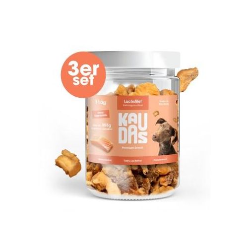 KAUDAS LachsPur Natursnack 3x110 g