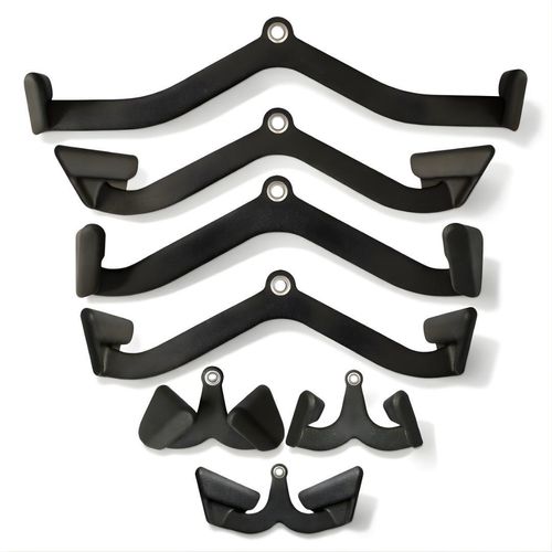 PH Fitness Multi Grip Set – 7-teilig Kabelzug Griffe Set für Latzug & Rudern – Multi-Grip Fitness Kabel Attachments für Rückentraining