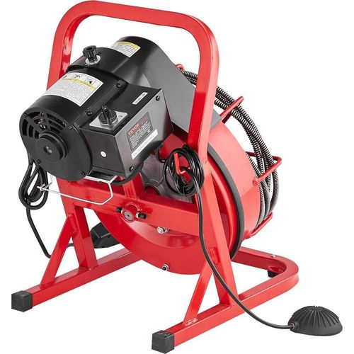Abflussreinigungsmaschine Abflussschnecke 50FT x 3/8 Zoll manuelle Zuführung & 4 Schneiden