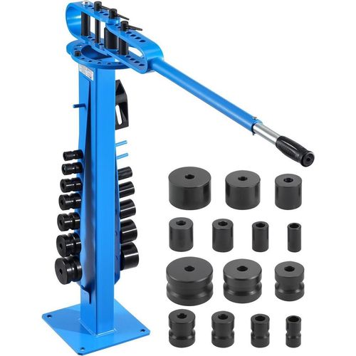 Manual Pipe Bender, Pipe Tube Bender with 14 Bending Dies, 200° Heavy-Duty Tube Bending Tool for Copper Aluminum Iron Pipes, Ideal for HVAC Air Conditioning Refrigerator Auto Repair