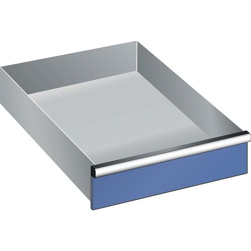 LISTA Schublade, für Schrank-BxT 564 x 725 mm, Traglast 75 kg, Fronthöhe 125 mm, enzianblau