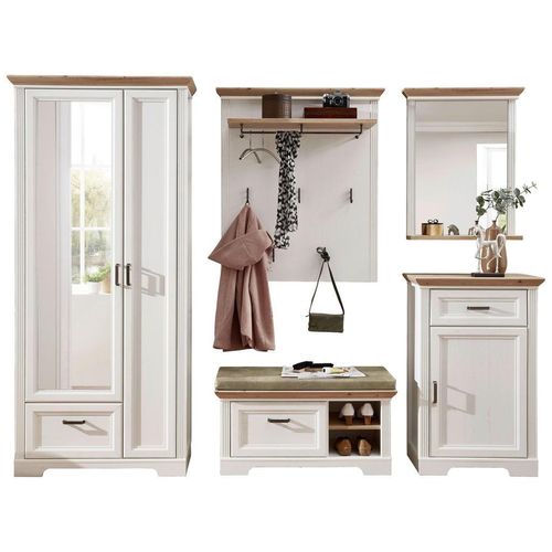 Landscape Garderobe, Pinien, Eiche Artisan, Holzwerkstoff, 5-teilig, 281x204x41 cm, Garderobe, Garderoben-Sets & Serien, Garderoben-Sets