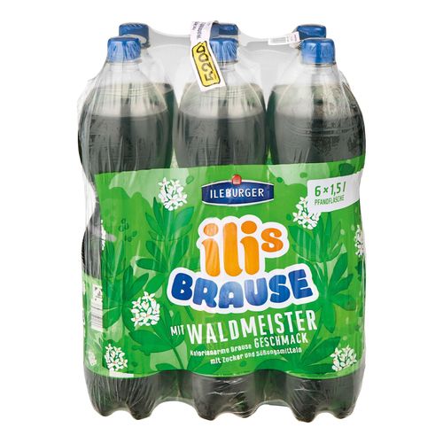 Ileburger Waldmeisterbrause 1,5 Liter, 6er Pack - Inhalt: 2