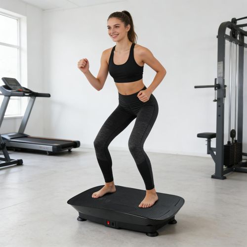 Fitness Vibrationsplatte,Vibrationsgeräte für Zuhause,LCD Bluetooth Vibrations-Fitness-Trainer,Power Vibration Plate für Muskelaufbau,Stressabbau