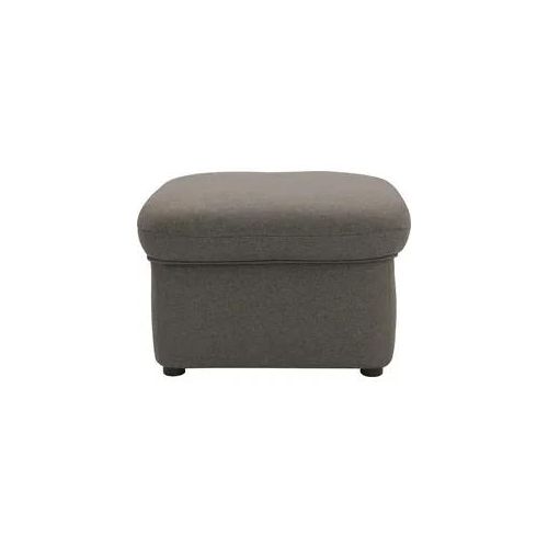 Hocker DOMO COLLECTION "Faenza", grau (stone), B:60cm H:41cm T:60cm, 100% Polyester, Hocker, Polsterhocker, DOMO collection Hocker, in großer Farbvielfalt
